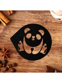 Трафарет для кофе «Панда», 9,5 х 8,5 см