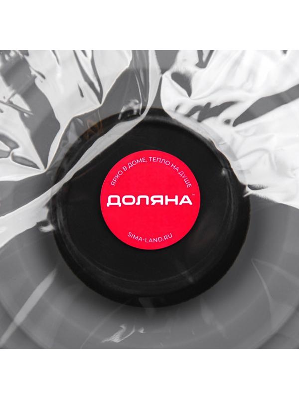 Силиконовая универсальная крышка Доляна, d=27,5 см, цвет серый