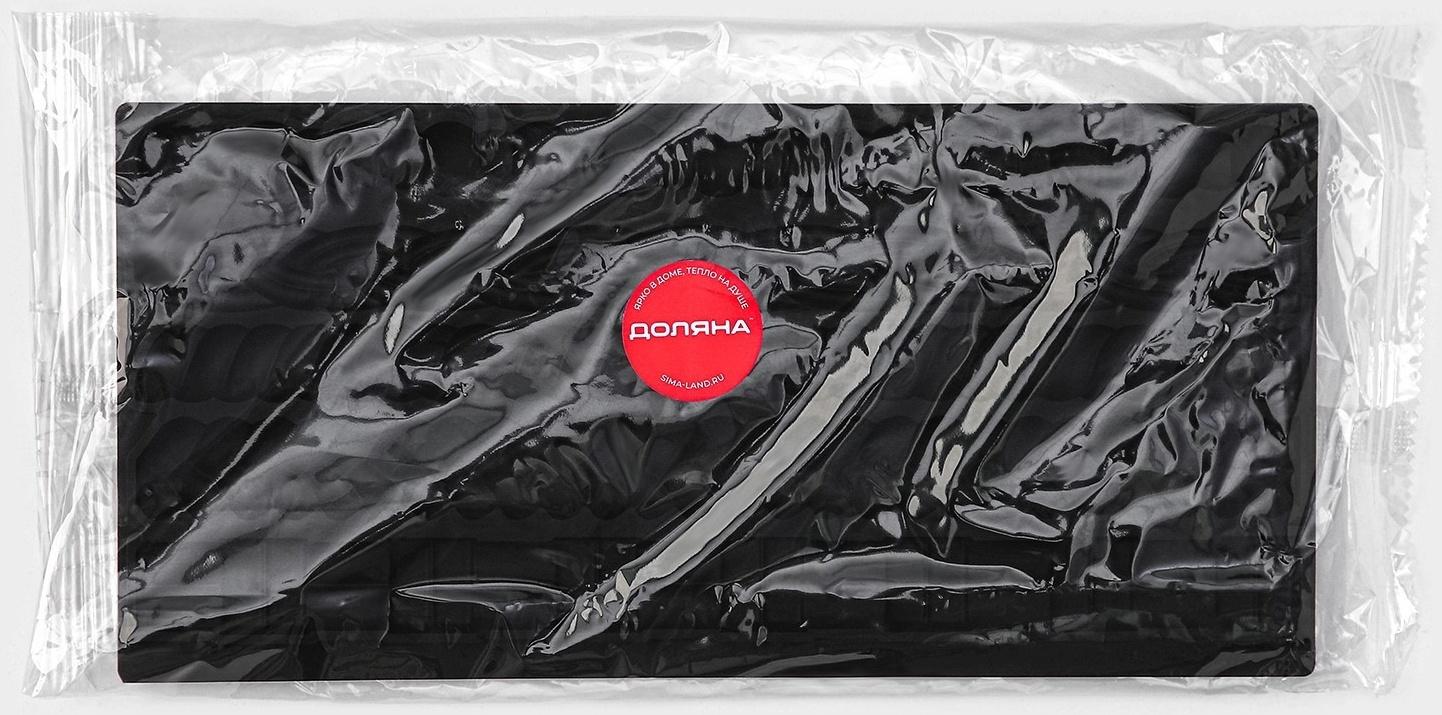 Силиконовый молд Доляна «Узоры», 25,5×12,5×1 см, цвет графит