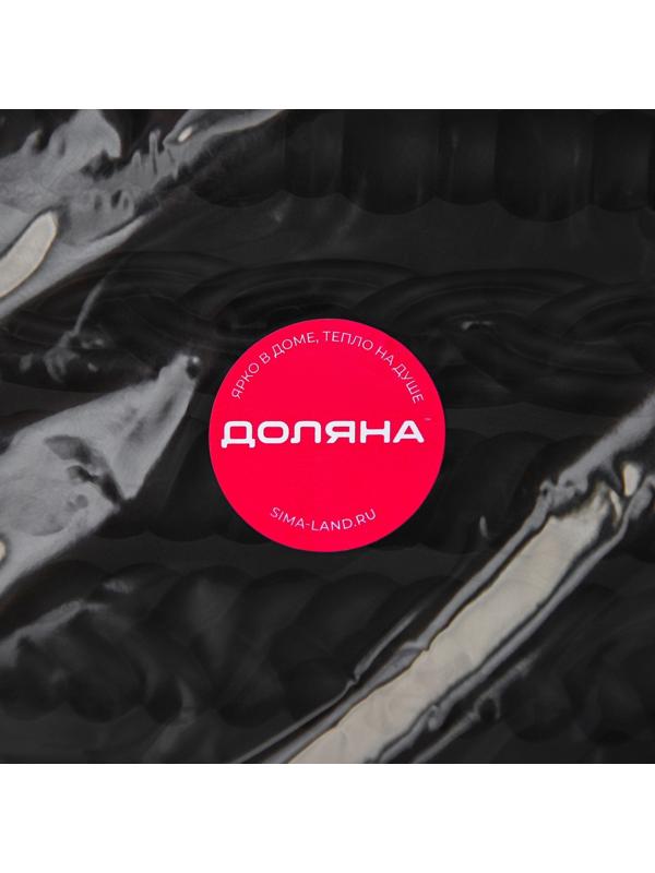 Силиконовый молд Доляна «Узоры», 25,5×12,5×1 см, цвет графит