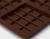 Форма силиконовая для шоколада Доляна «Плитка», 27,2×17,6×1 см, 6 ячеек (7,5×7,5см) , цвет коричневый