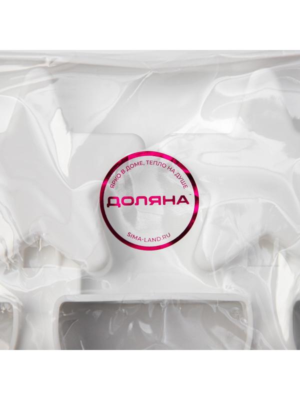 Форма силиконовая для мороженого Доляна «Звезда», 28,5×10,5×2 см, 4 ячейки, цвет белый