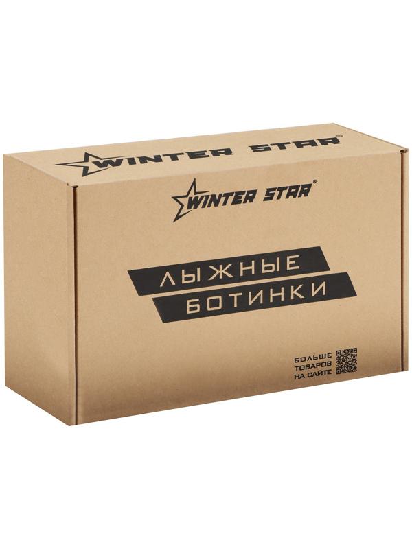Ботинки лыжные Winter Star comfort, NNN, р. 39, цвет чёрный, лого серый