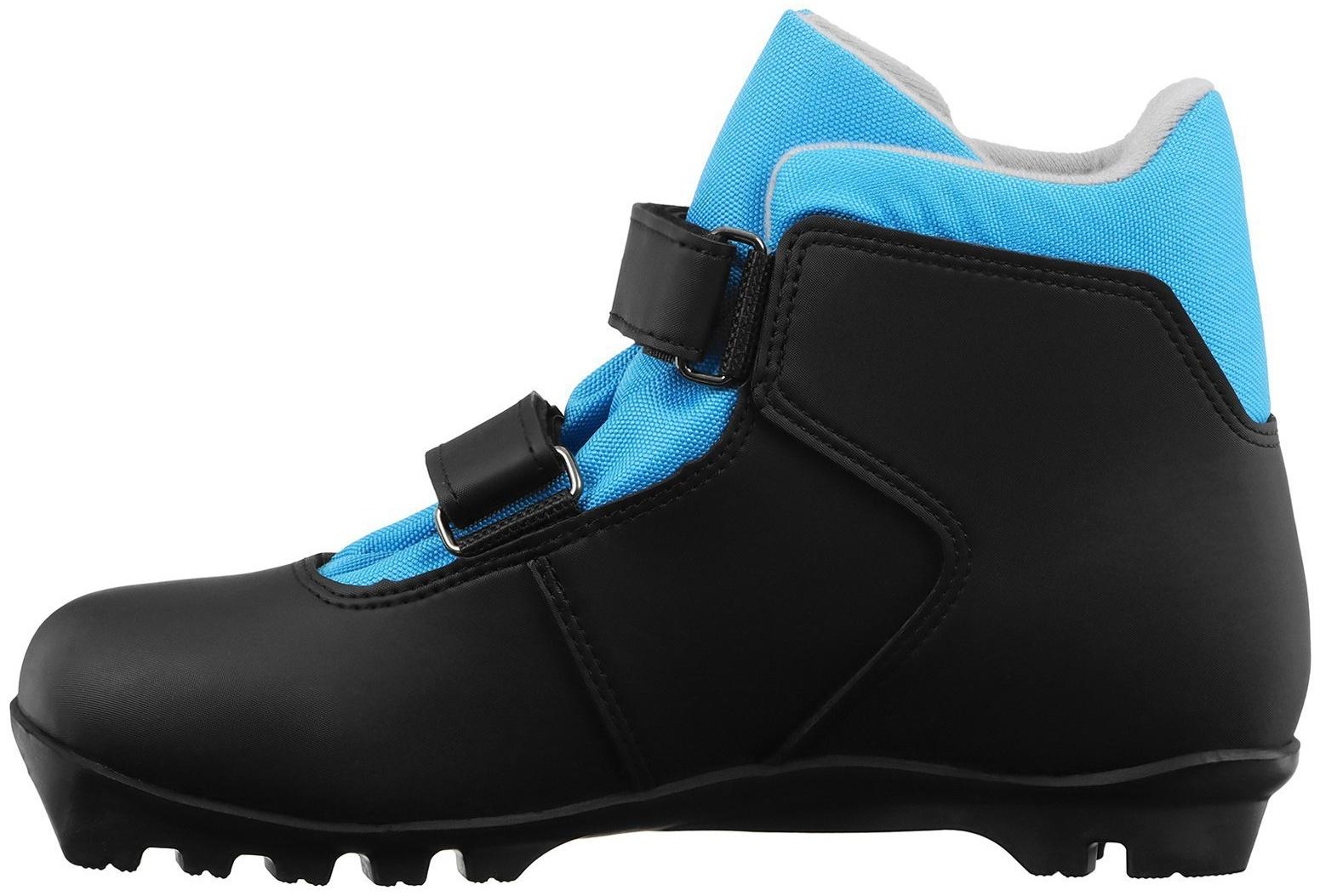 Ботинки лыжные детские Winter Star control kids, NNN, р. 35, цвет чёрный, лого синий