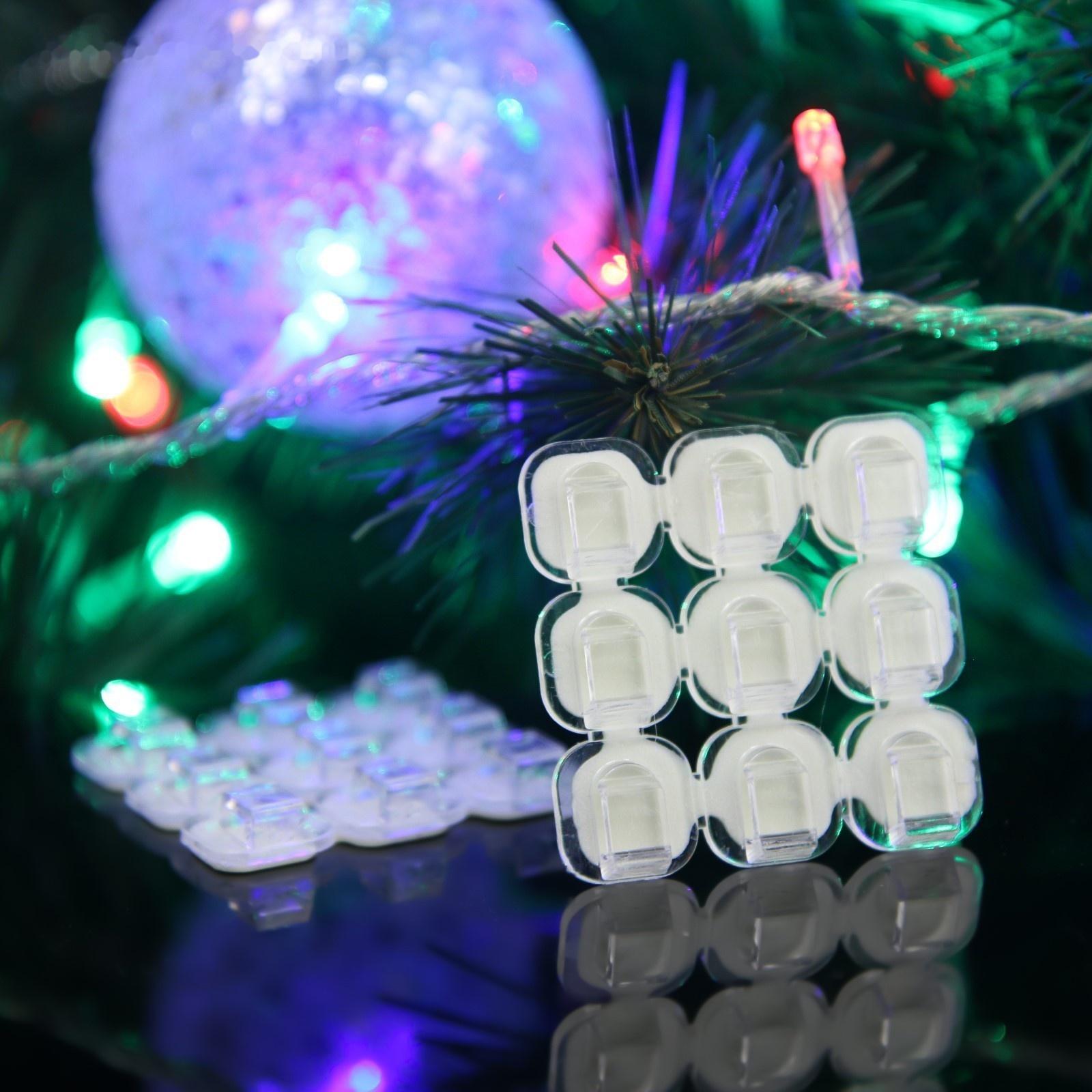 Держатель самоклеящийся для проводов и гирлянд ТУНДРА krep, 15х15 мм, 54 шт.