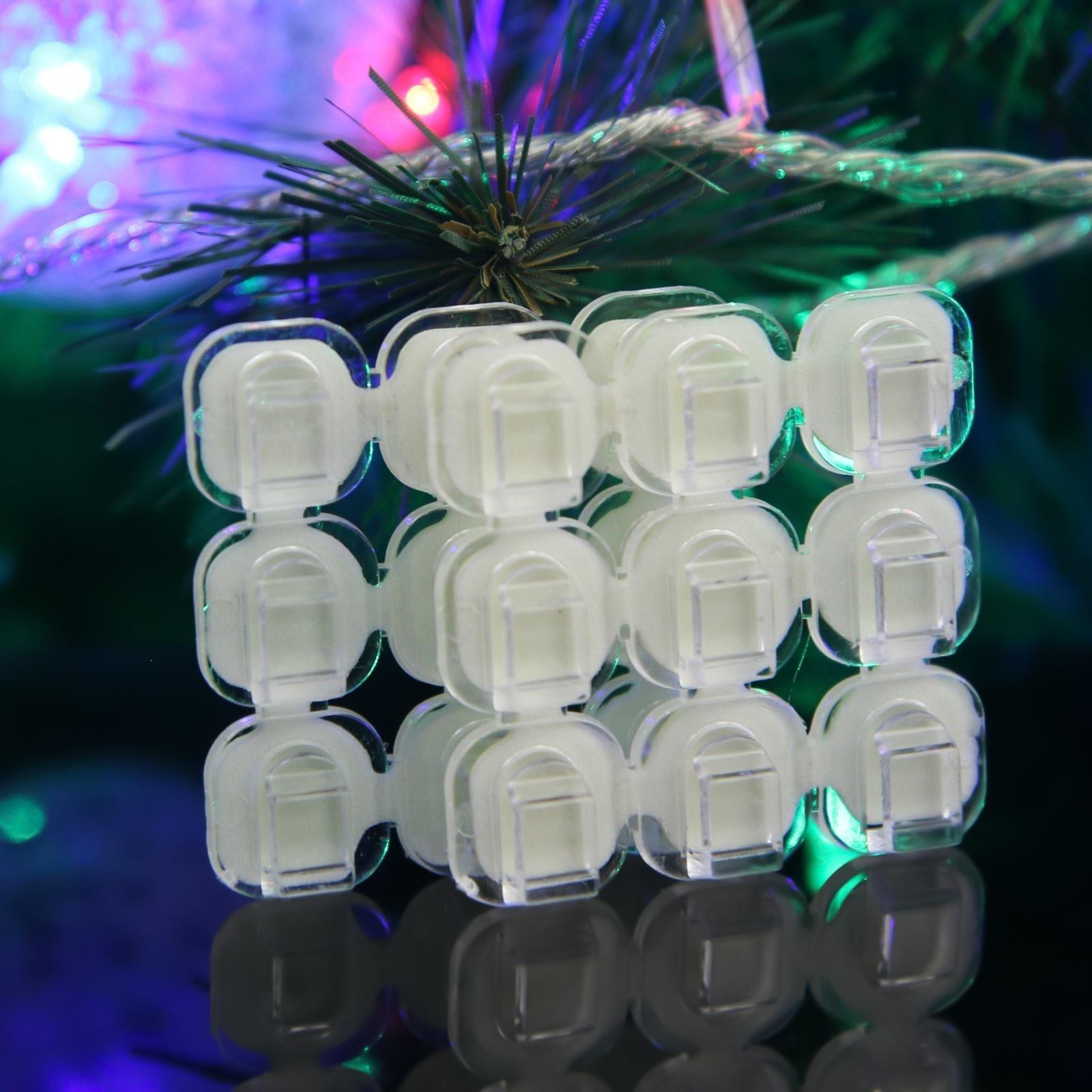 Держатель самоклеящийся для проводов и гирлянд ТУНДРА krep, 15х15 мм, 54 шт.