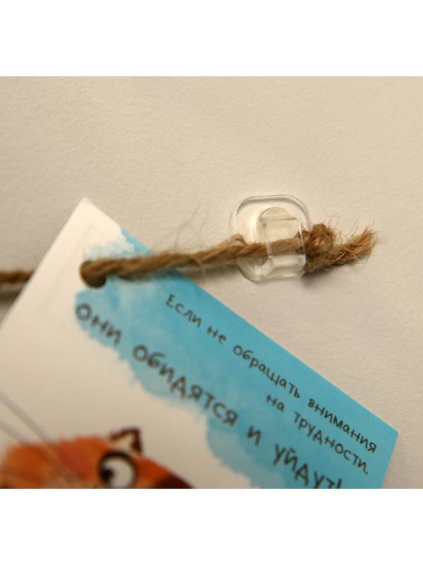 Держатель самоклеящийся для проводов и гирлянд ТУНДРА krep, 15х15 мм, 54 шт.