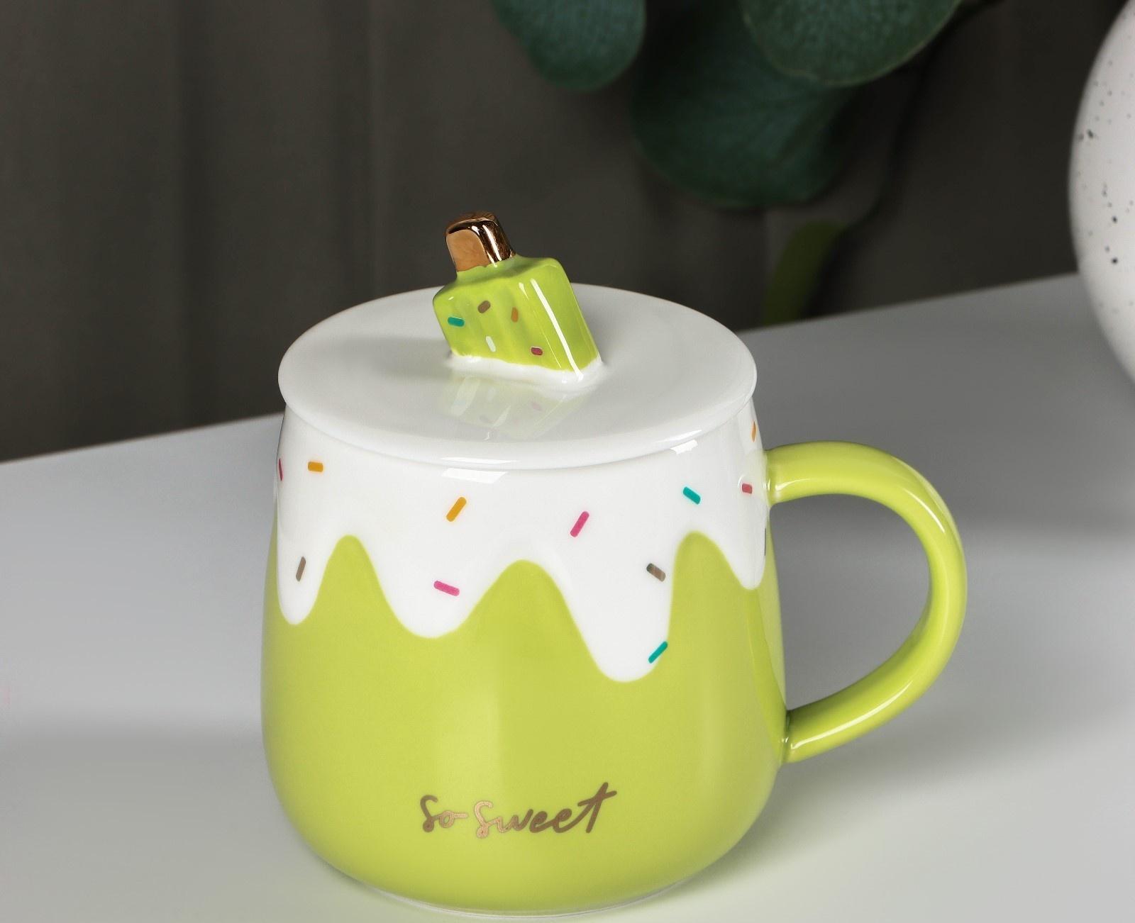 Кружка керамическая «Нежное мороженое», 380 мл, цвет МИКС