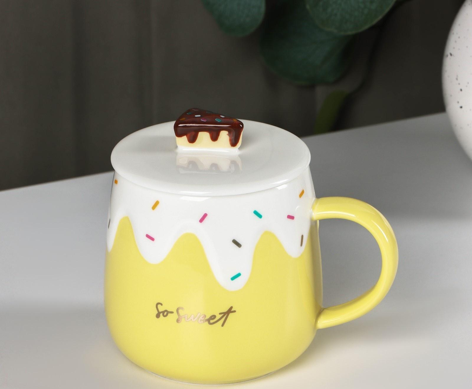 Кружка керамическая «Нежное мороженое», 380 мл, цвет МИКС