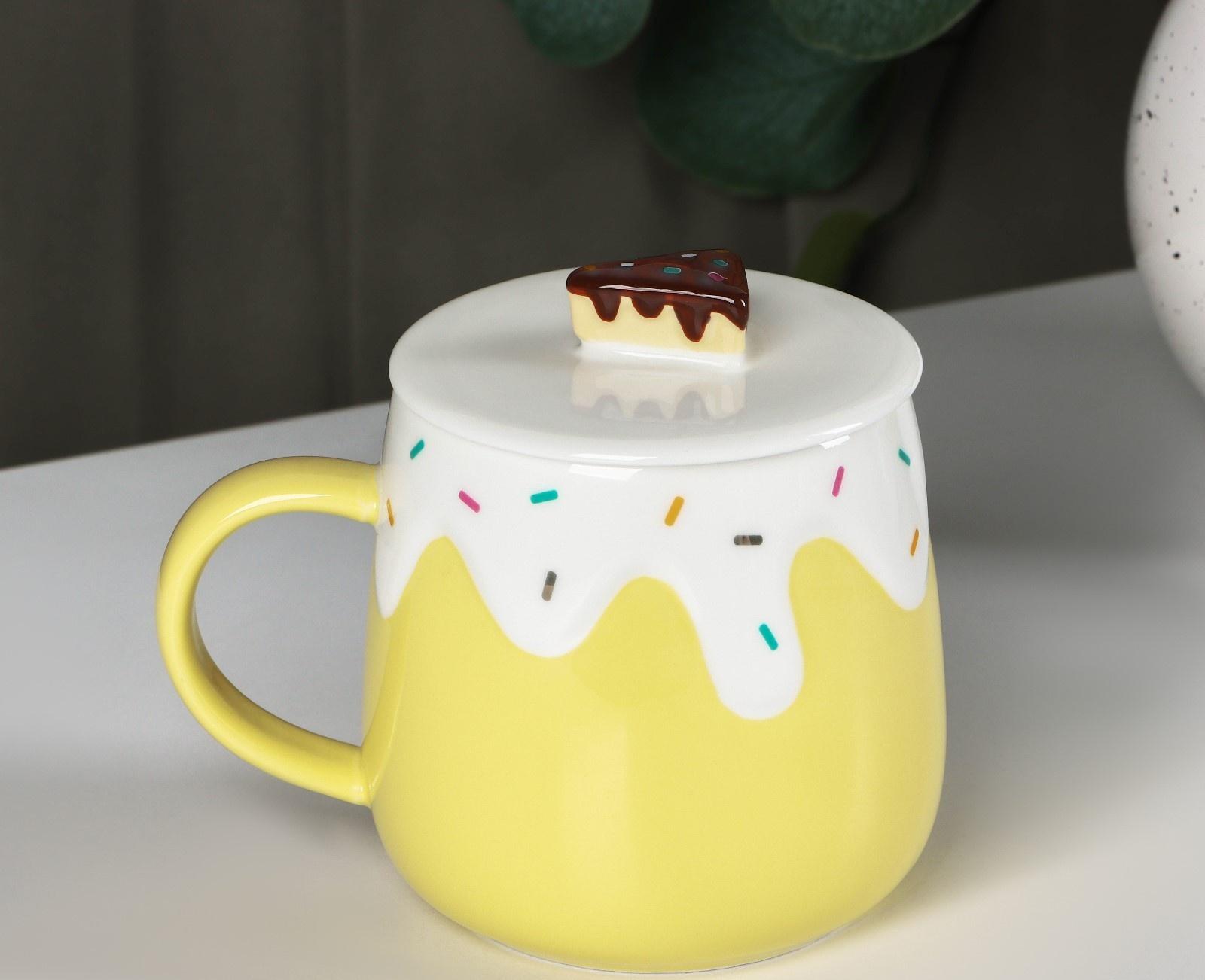 Кружка керамическая «Нежное мороженое», 380 мл, цвет МИКС