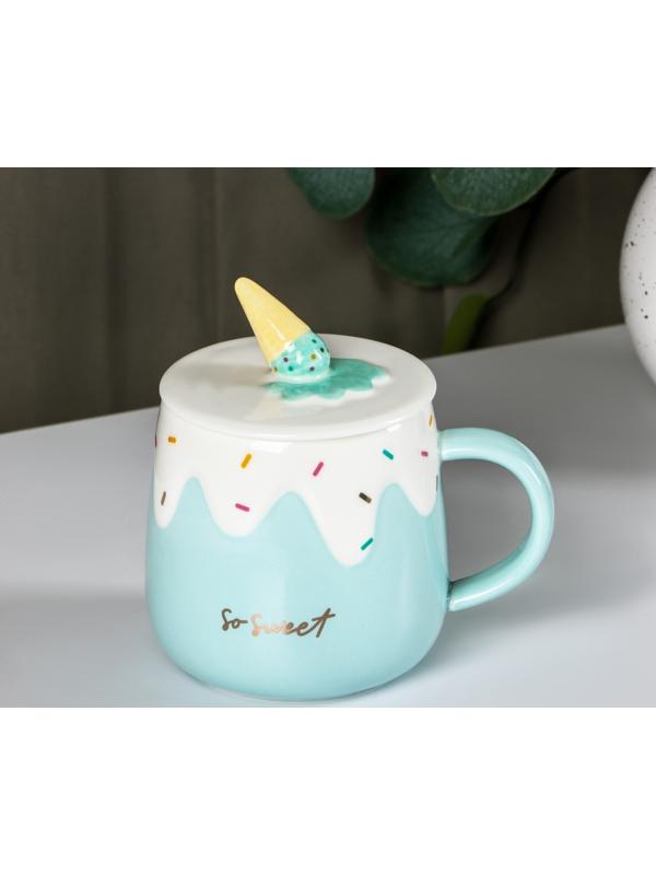Кружка керамическая «Нежное мороженое», 380 мл, цвет МИКС
