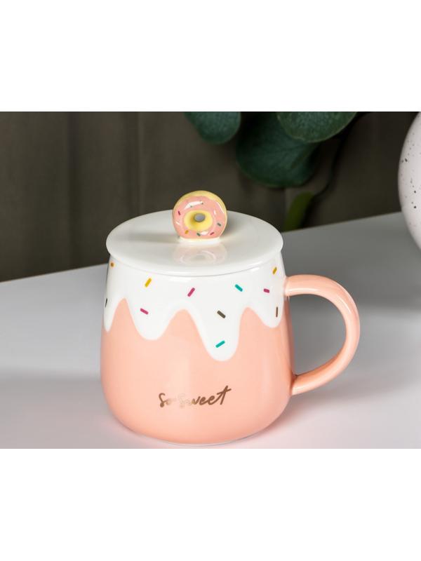 Кружка керамическая «Нежное мороженое», 380 мл, цвет МИКС
