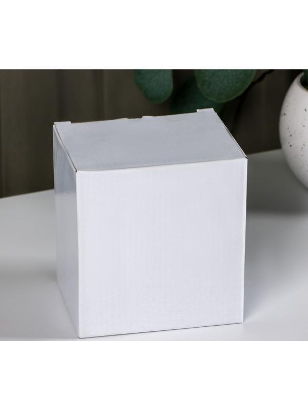 Кружка керамическая с ложкой «Древо», 380 мл, цвет розовый