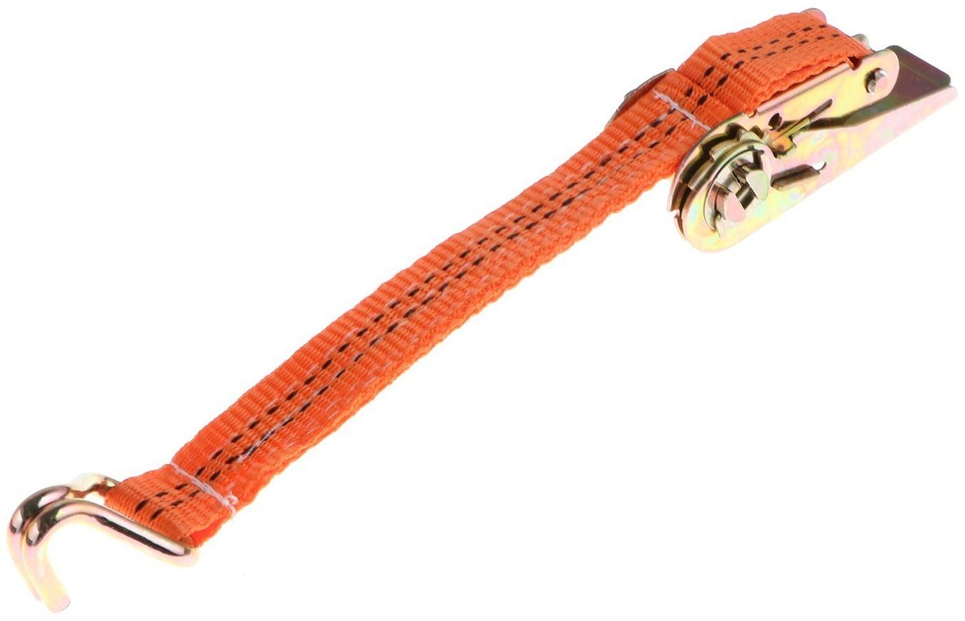 Стяжка груза TORSO с механизмом 110 мм, ширина ленты 25 мм, нагрузка 200/400 кг, длина 6 м