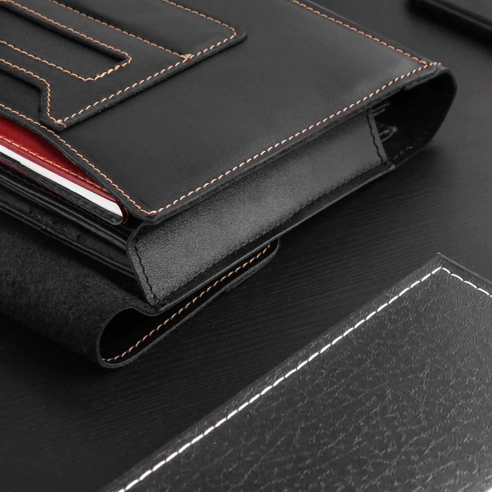 Папка для автодокументов Cartage, натуральная кожа, черная, 22 х 18 х 4,5 см