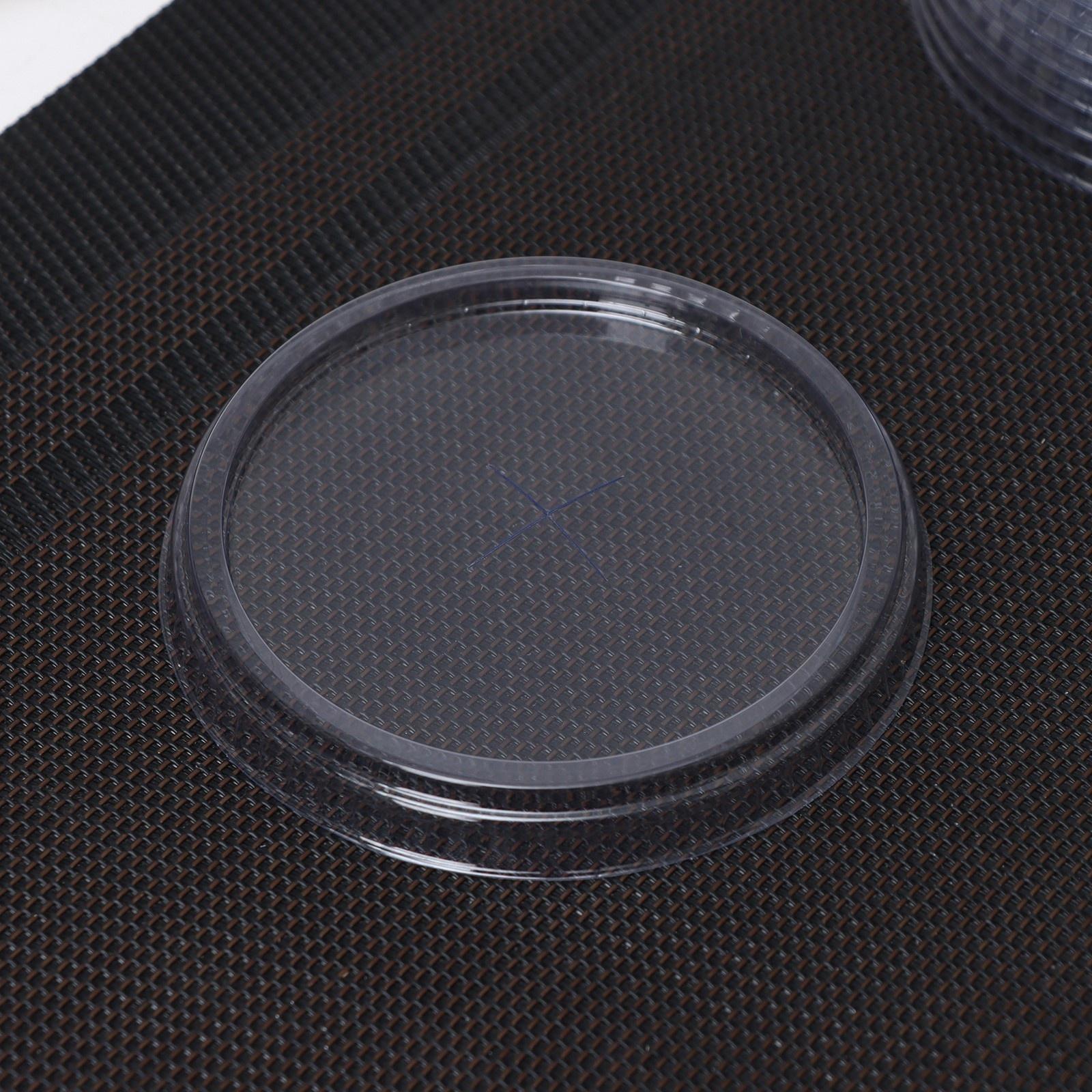 Крышка одноразовая для стакана с отверстием под трубочку, d=9,5 см, цвет прозрачный