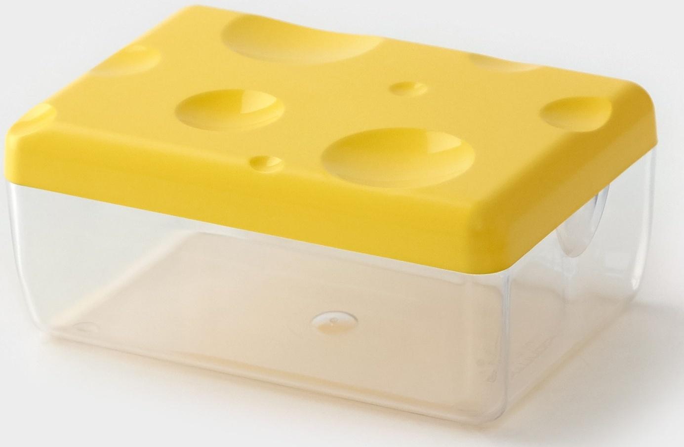 Контейнер для сыра RICCO, 16×11×7см, цвет жёлтый