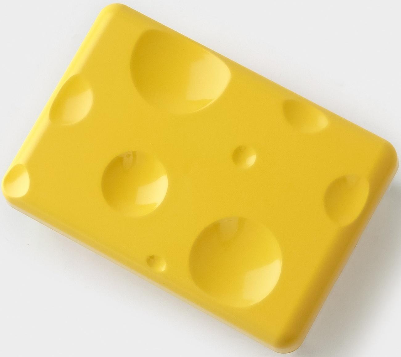 Контейнер для сыра RICCO, 16×11×7см, цвет жёлтый