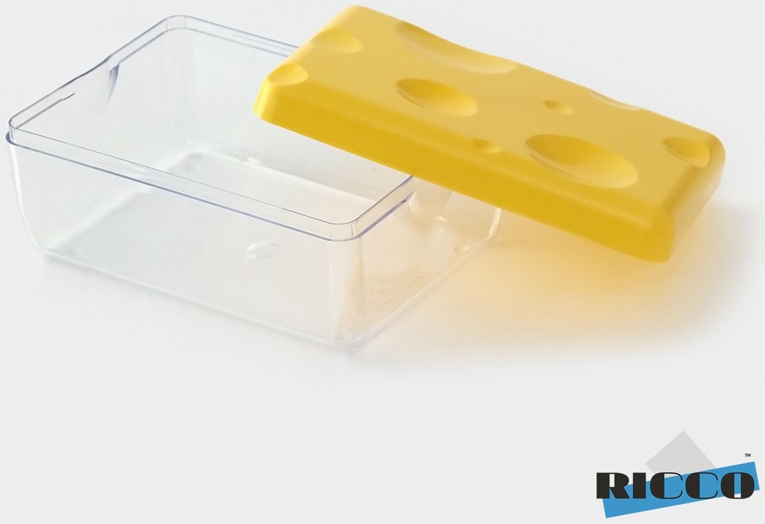 Контейнер для сыра RICCO, 16×11×7см, цвет жёлтый