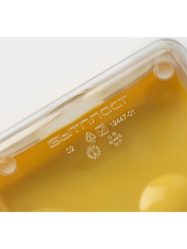 Контейнер для сыра RICCO, 16×11×7см, цвет жёлтый