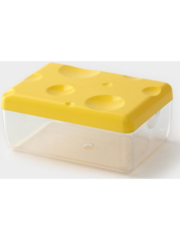 Контейнер для сыра RICCO, 16×11×7см, цвет жёлтый