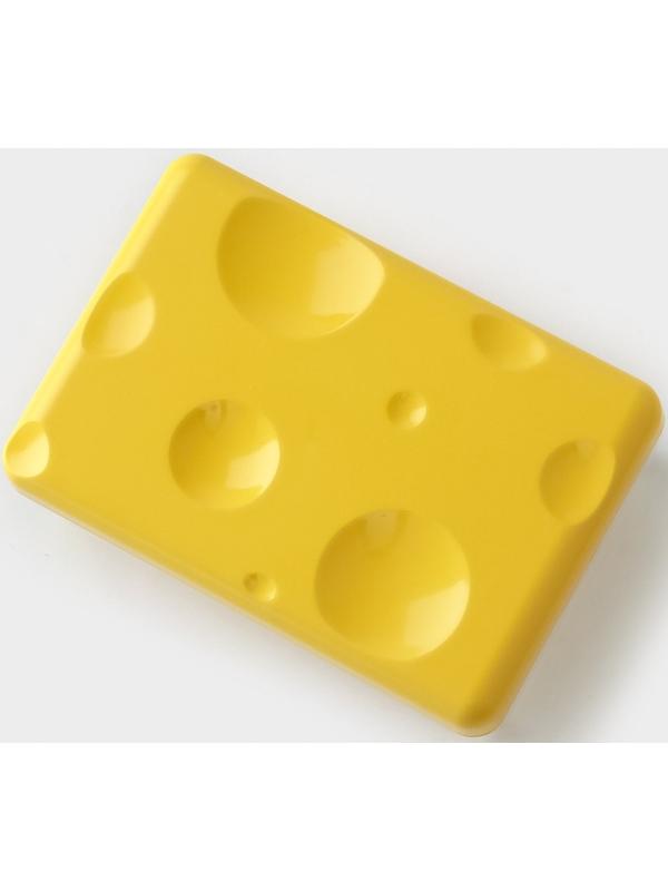 Контейнер для сыра RICCO, 16×11×7см, цвет жёлтый