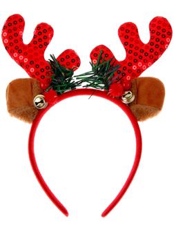 Карнавальный ободок «Рожки оленя», цвета МИКС