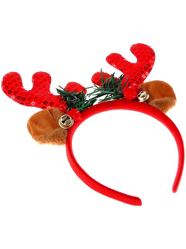 Карнавальный ободок «Рожки оленя», цвета МИКС