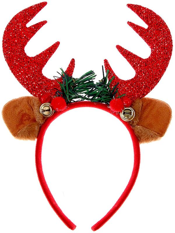 Карнавальный ободок «Олень», цвета МИКС