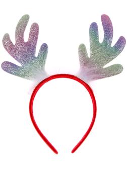 Карнавальный ободок «Радужные рожки»