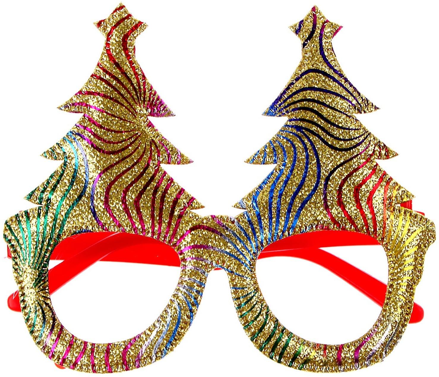 Карнавальные очки «Ёлочки»