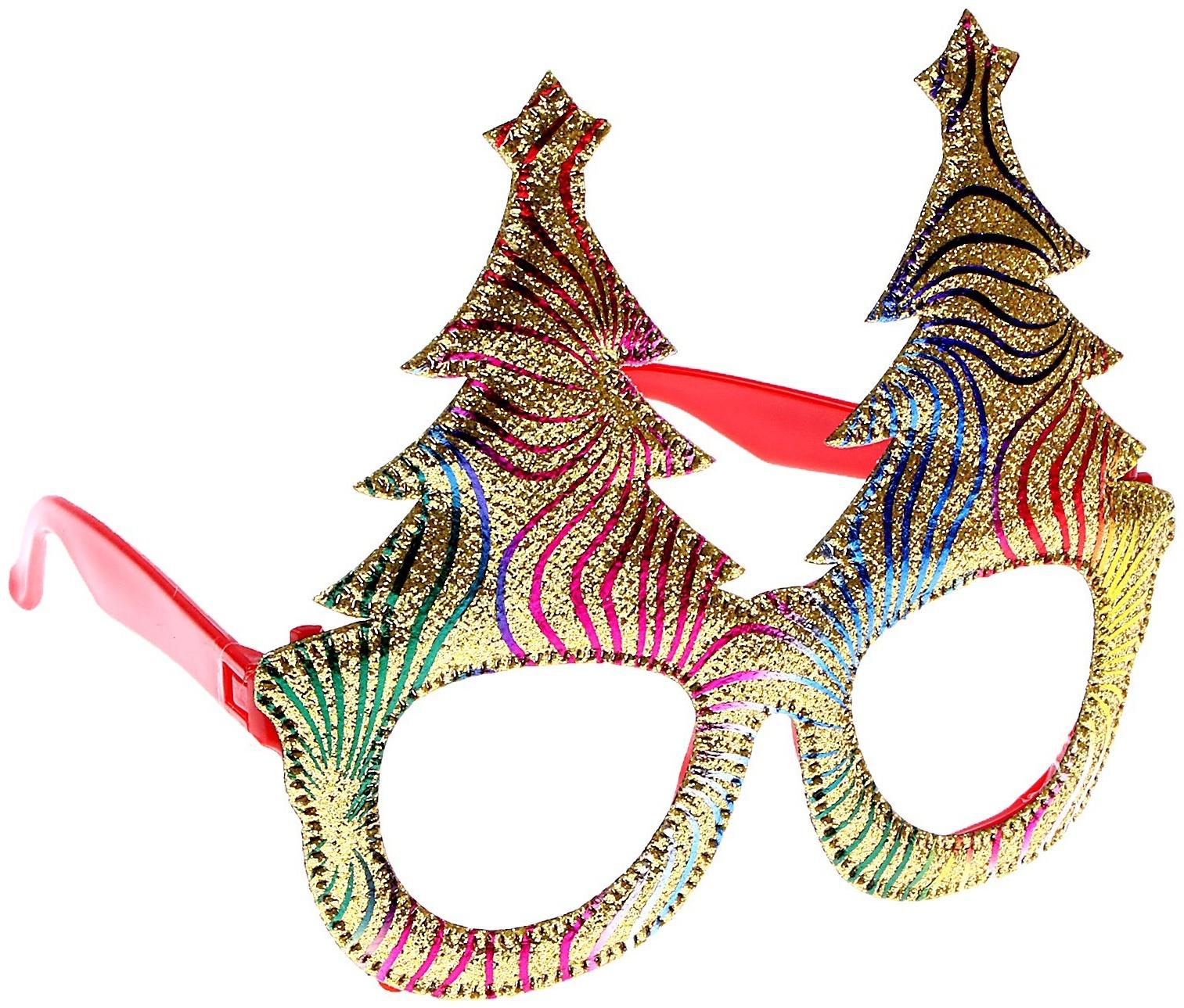 Карнавальные очки «Ёлочки»