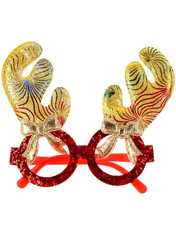 Карнавальные очки «Радужные рожки»