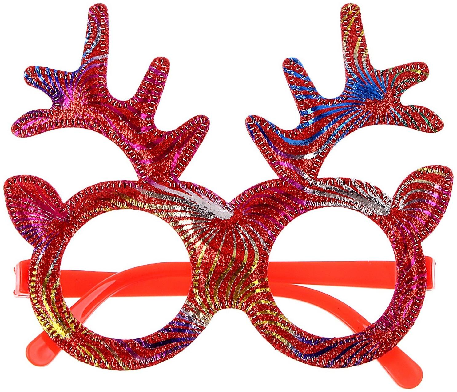 Карнавальные очки «Олень санты»