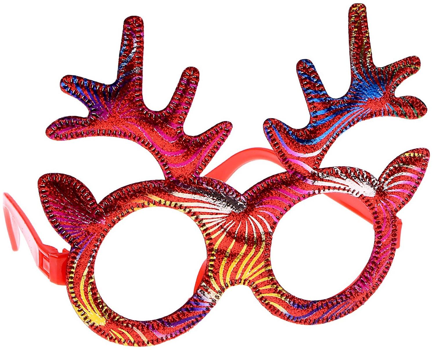 Карнавальные очки «Олень санты»