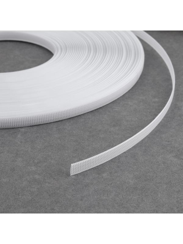 Корсетный регилин, 8 мм, 46 м, цвет белый