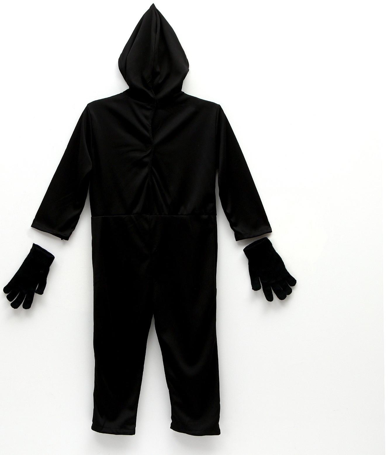 Карнавальный набор «Жуткий скелетик»: комбинезон, перчатки, грим, р. 104–116 см