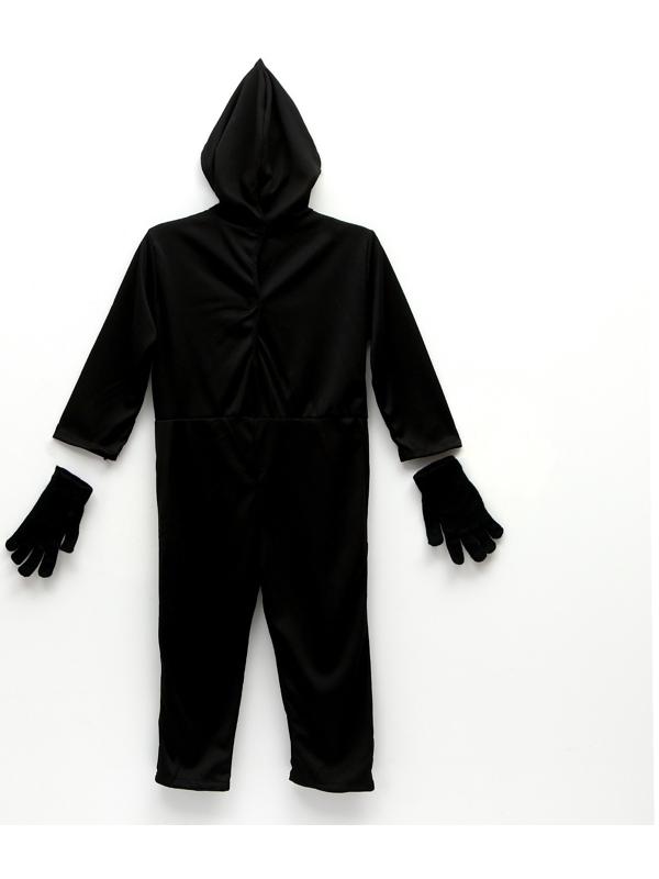 Карнавальный набор «Жуткий скелетик»: комбинезон, перчатки, грим, р. 104–116 см