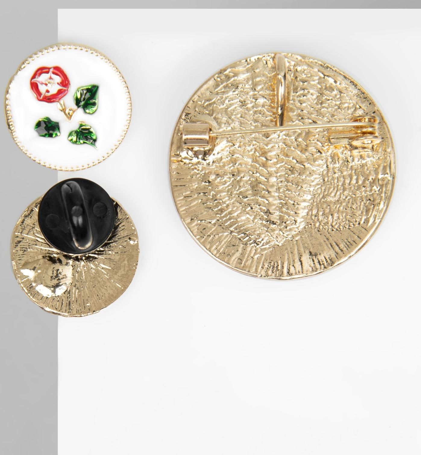 Набор 2 предмета: серьги, брошь-кулон 