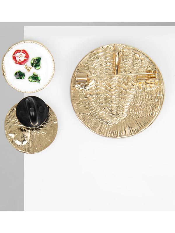 Набор 2 предмета: серьги, брошь-кулон 