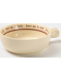 Кокотница керамическая «Мишка», 550 мл, цвет бежевый