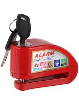 Противоугонный замок на тормозной диск с звуковой сигнализацией 110 дБ