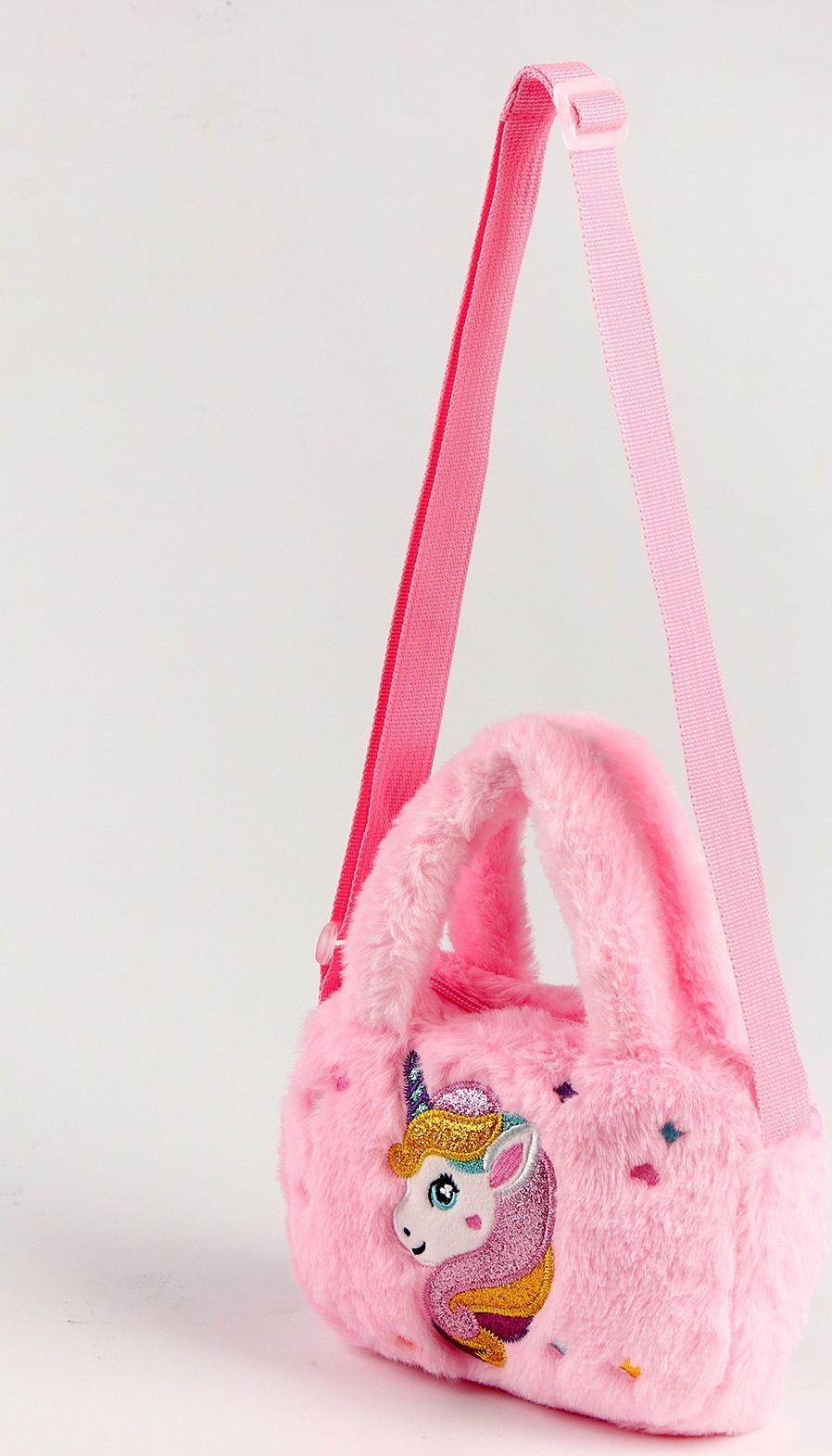 Мягкая сумка «Единорог», 27 см, цвет розовый