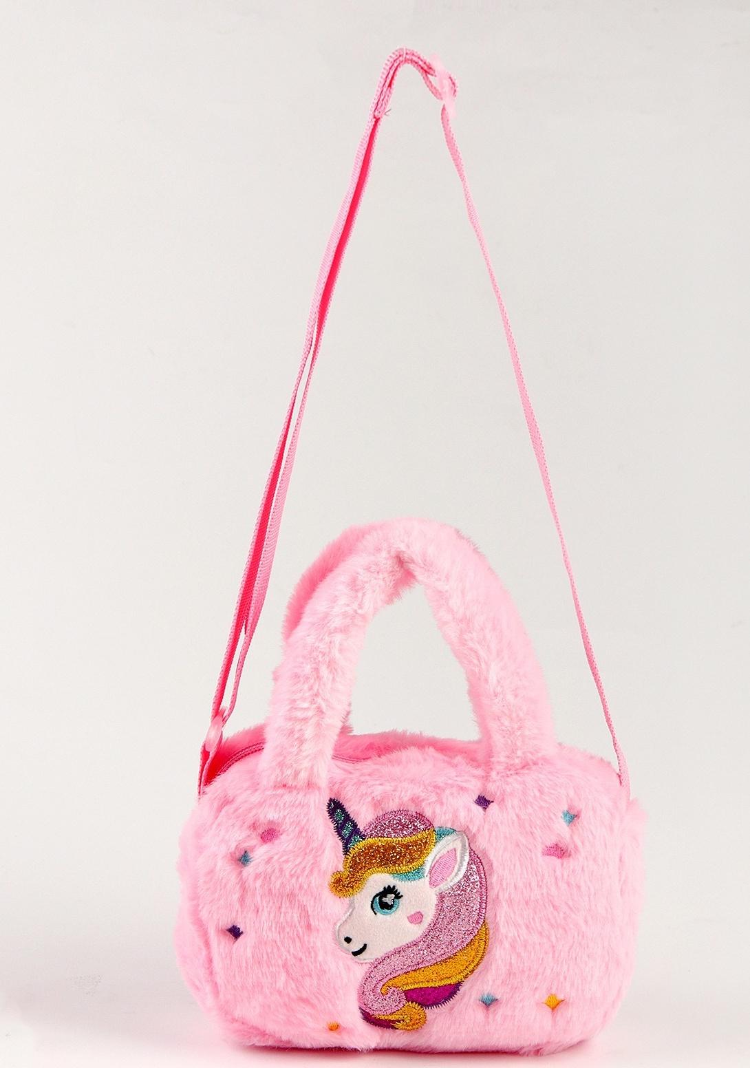 Мягкая сумка «Единорог», 27 см, цвет розовый