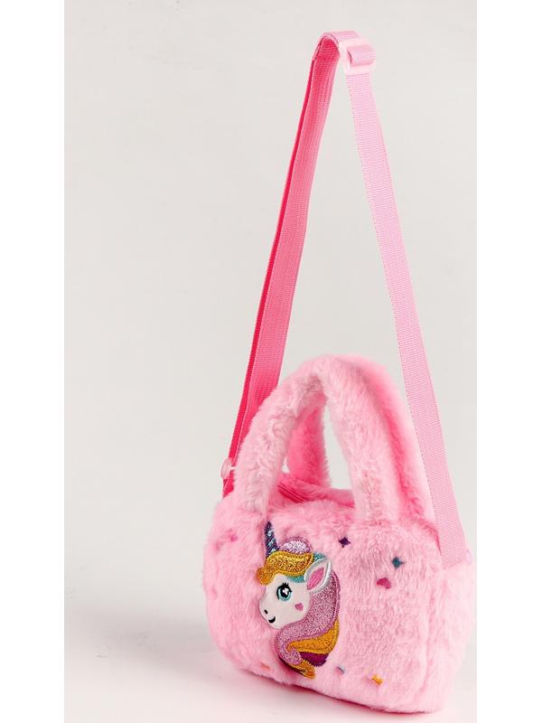 Мягкая сумка «Единорог», 27 см, цвет розовый