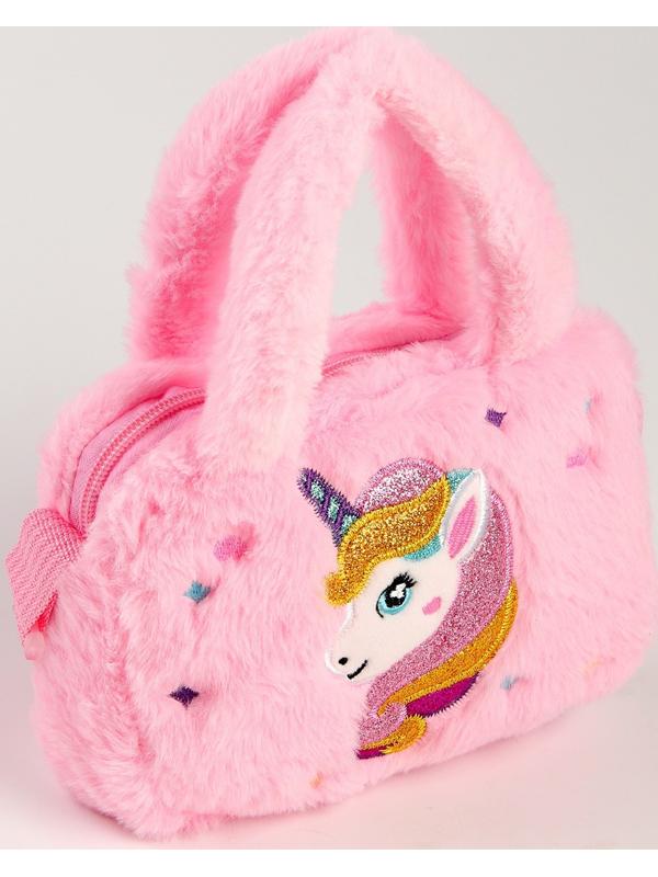 Мягкая сумка «Единорог», 27 см, цвет розовый