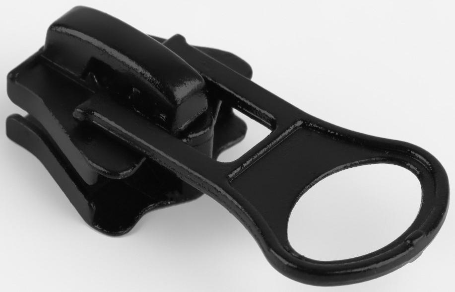 Замок автоматический для молнии «Трактор», №8, цвет чёрный