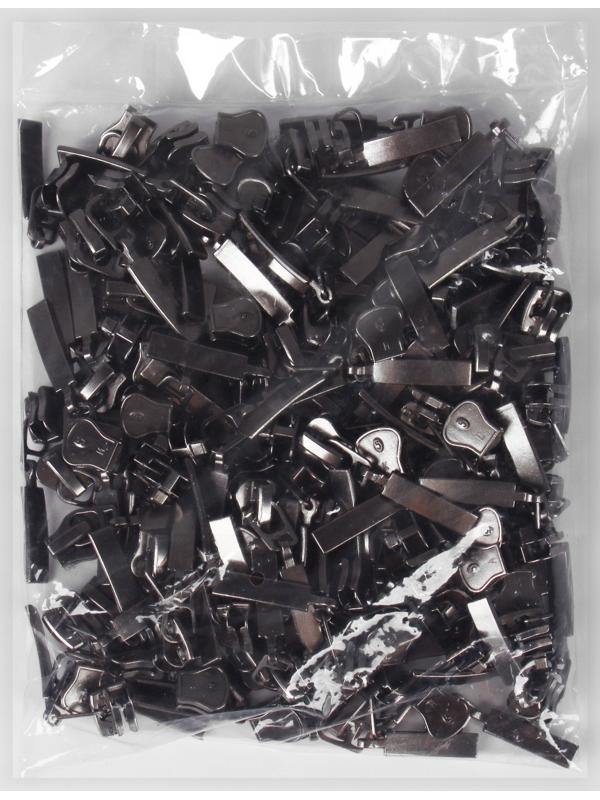 Замок автоматический для молнии «Трактор», №5, цвет чёрный никель