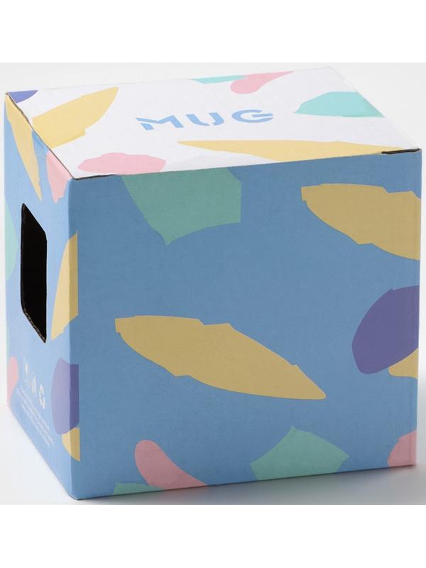 Кружка керамическая с ложкой «Мистер», 380 мл, цвет голубой