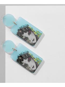 Серьги акрил 